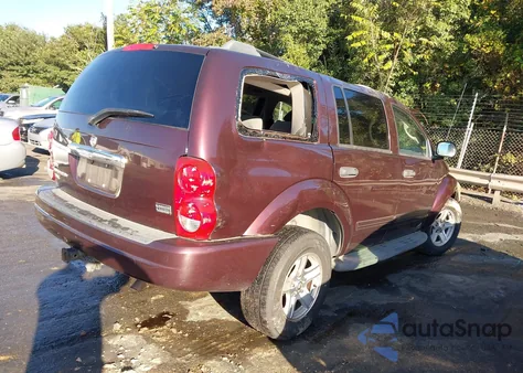 2005 Dodge Durango Slt from USA, damaged, VIN 1D4HB48D35F617427